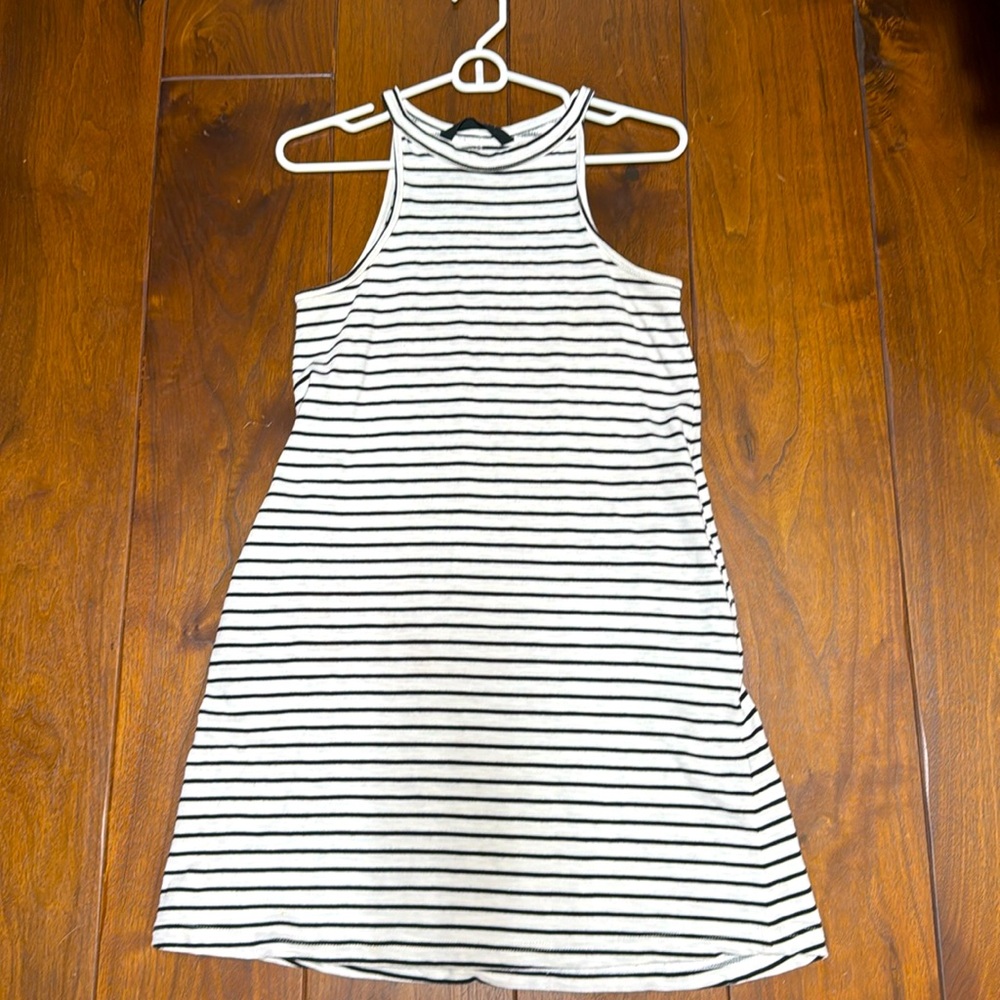 Knot Sisters - Black and White Cotton Dress - XS